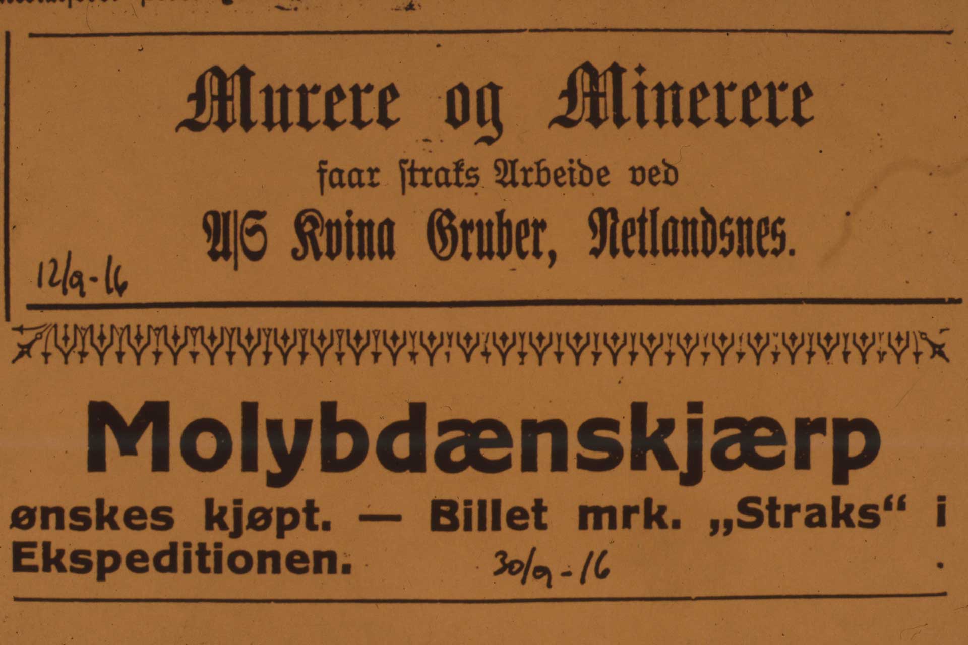 Knaben historie